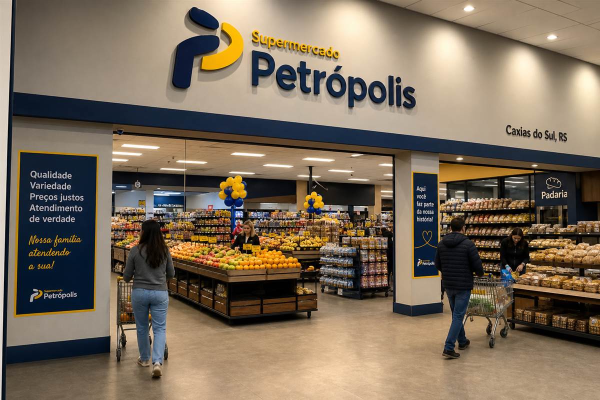 Interior do Supermercado Petrópolis